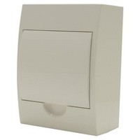 STILO falon kívüli elosztó 1 soros/6-modulos STD6 fehér ajtó