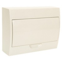 STILO falon kívüli elosztó 1 soros/12-modulos STD6 fehér ajtó