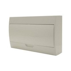   STILO falon kívüli elosztó 1 soros/18-modulos STD6 fehér ajtó