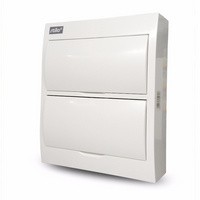 STILO falon kívüli elosztó 2 soros/24-modulos STD6 fehér ajtó