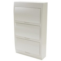 STILO falon kívüli elosztó 3 soros/36-modulos STD6 fehér ajtó