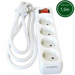 Hálózati elosztó kapcsolóval 4h 1,5m 3x1,5mm2 vezeték!