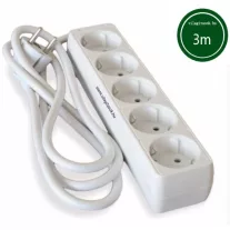 Hálózati elosztó 5h 3m 3x1,5mm2 vezeték