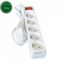 Hálózati elosztó kapcsolóval 5h 1,5m 3x1,5mm2 vezeték!