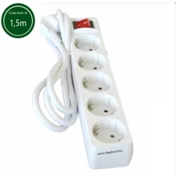 Hálózati elosztó kapcsolóval 5h 1,5m 3x1,5mm2 vezeték!