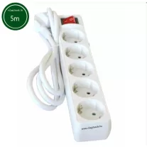 Hálózati elosztó kapcsolóval 5h 5m 3x1,5mm2 vezeték