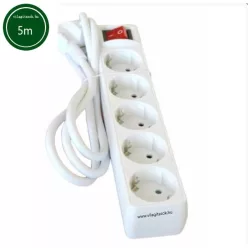 Hálózati elosztó kapcsolóval 5h 5m 3x1,5mm2 vezeték