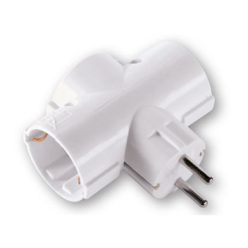 Védőérintkezős T elosztó