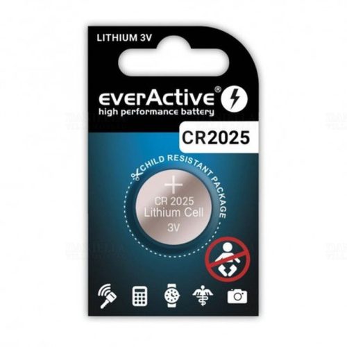 EverActive gombelem 3V CR2025 lítium