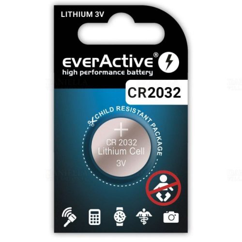 EverActive gombelem 3V CR2032 lítium