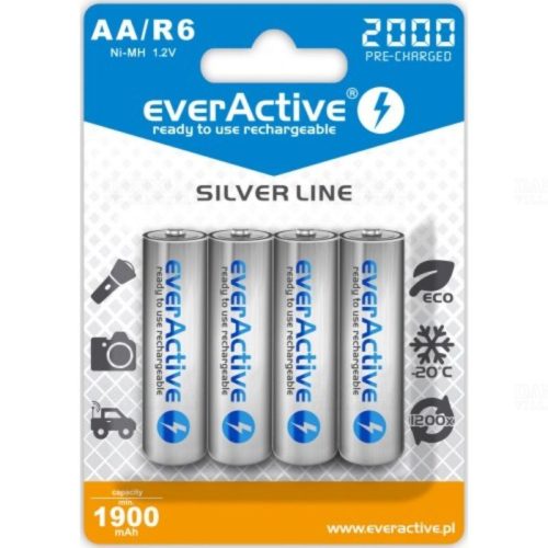 EverActive Silver Line Akkumulátor R06 2000mAh Ni-Mh 4db/cs