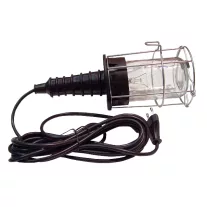   Szerelőlámpa fém kerettel, üveg burával, II. év.o. 230V,50Hz,max.60W,5m, 2×0,75mm2, H05RN