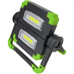   Akkumulátoros LED szerelő reflektor 20 W, 6500 K, 3,7 V, 5000 mAh, Li-Ion, 850 lm, 4 h, IP43
