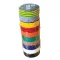 Szigetelőszalag válogatás különböző színekben, 10 db/cs 20m×18mm, PVC, 0-90°C, 40kV/mm