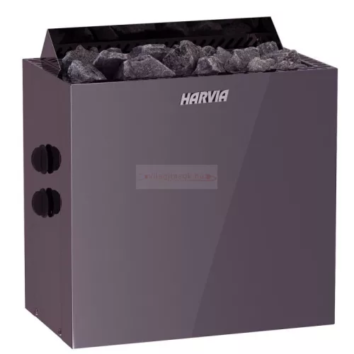 Harvia Qubic BQ60 black 6 kW Saunaofen mit integrierter Steuerung, schwarz