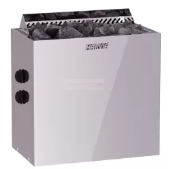   Harvia Qubic BQ90 9 kW Saunaofen mit integrierter Steuerung – grau