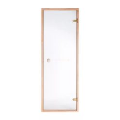   Ușă de saună din sticlă clară cu toc din lemn de pin 686x1890 mm