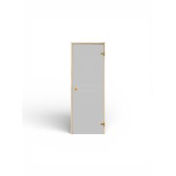   Ușă de saună din sticlă clară cu toc din lemn de pin 686x1890 mm