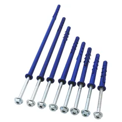   Peremes dübel, hatlapfejű peremes csavarral M10×240mm, PA6.6