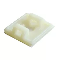   Öntapadós/csavarozható, 2oldalt fűzhető kötegelő talp 18,7×18,7mm, natúr