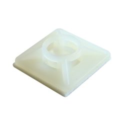   Öntapadós/csavarozható, 4oldalt fűzhető kötegelő talp 20×20mm,natúr