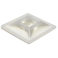   Öntapadós/csavarozható, 4oldalt fűzhető kötegelő talp 19×19mm,natúr