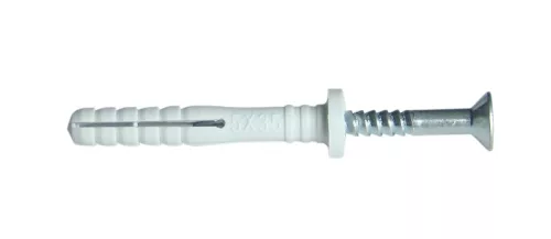 Beüthető tipli csavar, szürke M8 135mm