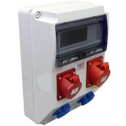   Csatlakozó doboz, védelem nélkül 2×SCHUKO+1×16A(3P+N+E)+1×32A(3P+N+E)