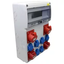   Csatlakozó doboz, védelem nélkül 6×SCHUKO+2×16A(3P+N+E)+2×32A(3P+N+E)