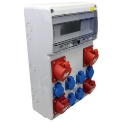   Csatlakozó doboz, védelem nélkül 6×SCHUKO+2×16A(3P+N+E)+2×32A(3P+N+E)