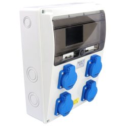 Csatlakozó doboz, védelem nélkül 4×SCHUKO