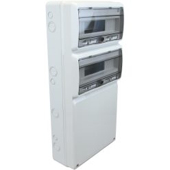 Üres ipari csatlakozódoboz szerelősínnel, ABS