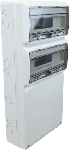 Üres ipari csatlakozódoboz szerelősínnel, ABS