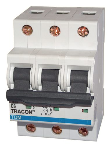 Kismegszakító, 3 pólus, B karakterisztika 16A, 10kA