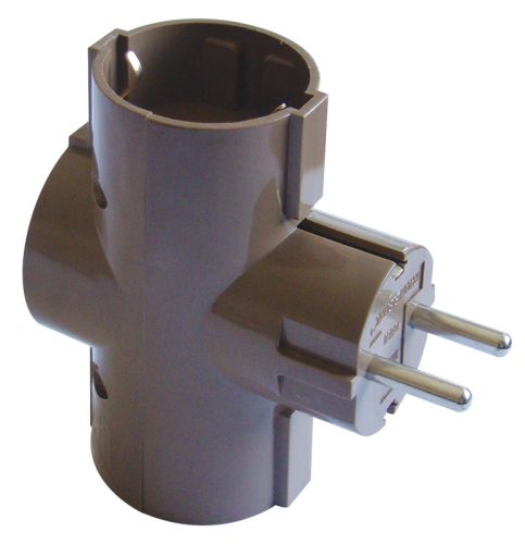 Többférőhelyes átalakító csatlakozó, normál, barna