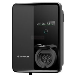 E-AUTÓ TÖLTŐÁLLOMÁS 22kW Type2 kijelzővel