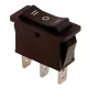 Készülékkapcsoló, háromállású, fekete (I-0-II felirat) 16(6)A, 250V AC