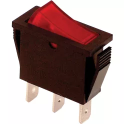   Készülékkapcsoló, BE-KI, piros-világító 16(6)A, 250V AC