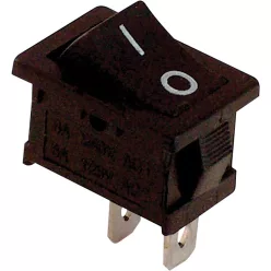   Készülékkapcsoló, BE-KI, fekete (0-I felirat) 16(6)A, 250V AC