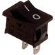 Készülékkapcsoló, BE-KI, fekete (0-I felirat) 16(6)A, 250V AC