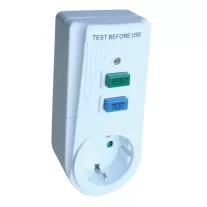   Áram-védőkapcsolós adapter, oldalsó védőérintkezővel