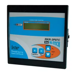   Fázisjavító automatika, háromfázisú, 12 kondenzátor telephez 144×144mm