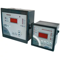   Fázisjavító automatika, egyfázisú, 7 kondenzátor telephez 96×96mm