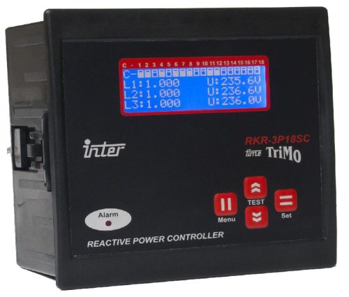 Fázisjavító automatika, 3f fázisonkénti szabályz. 18+1 kond.