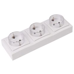   Falon kívüli csatlakozóaljzat 3×16A/250VAC, IP20 (SCHUKO)