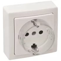   Falon kívüli csatlakozóaljzat 1×16A/250VAC, IP20 (SCHUKO)