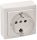 Falon kívüli csatlakozóaljzat 1×16A/250VAC, IP20 (SCHUKO)
