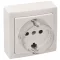 Falon kívüli csatlakozóaljzat 1×16A/250VAC, IP20 (SCHUKO)