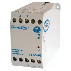  Védőrelé, feszültségfigyelő 3 vezetékes rendszerhez 3×400V AC ( 0,7-1,2)xUn fix, 5A/250V AC