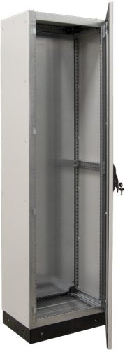 Moduláris fémajtós fém elosztószekrény teli szerelőlappal